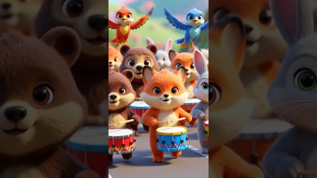 Happy Drum Parade 🥁🎉 | Fun Music for Kids 