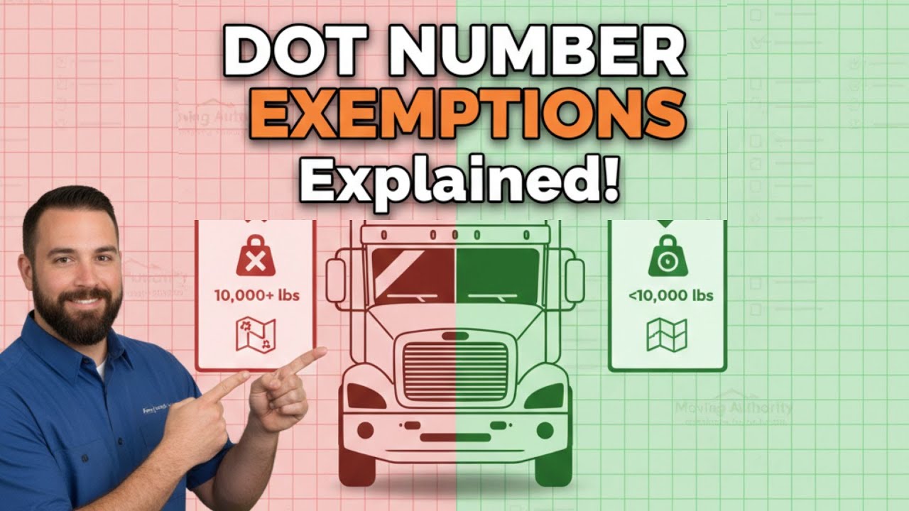 Dot Exemption Code Example DOT Number Exemptions Explained in Minutes! - YouTube