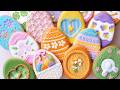 まるい型で?クッキーをかわいくする15アイデア🐰【アイシングクッキー】satisfying cookie decorating|Easter egg cookies