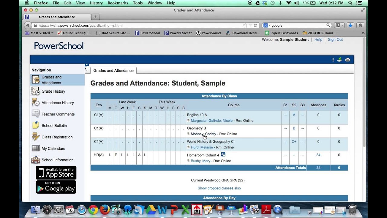 Powerschool Grades And Attendance Youtube