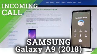 Incoming Call in SAMSUNG Galaxy A9 (2018) – Look of Incoming Call