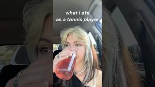 what i ate today as a tennis playerrr