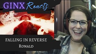 GINX Reacts | Falling In Reverse - Ronald | BRAND NEW FIR!! | Reaction & Commentary