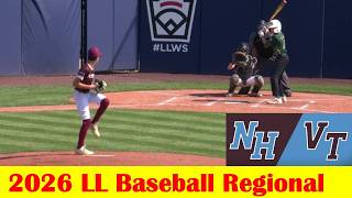 Portsmouth NH vs Richmond VT Baseball Highlights, 2026 Little League Regionals