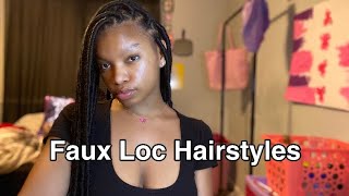 Easy Faux Loc Hairstyles