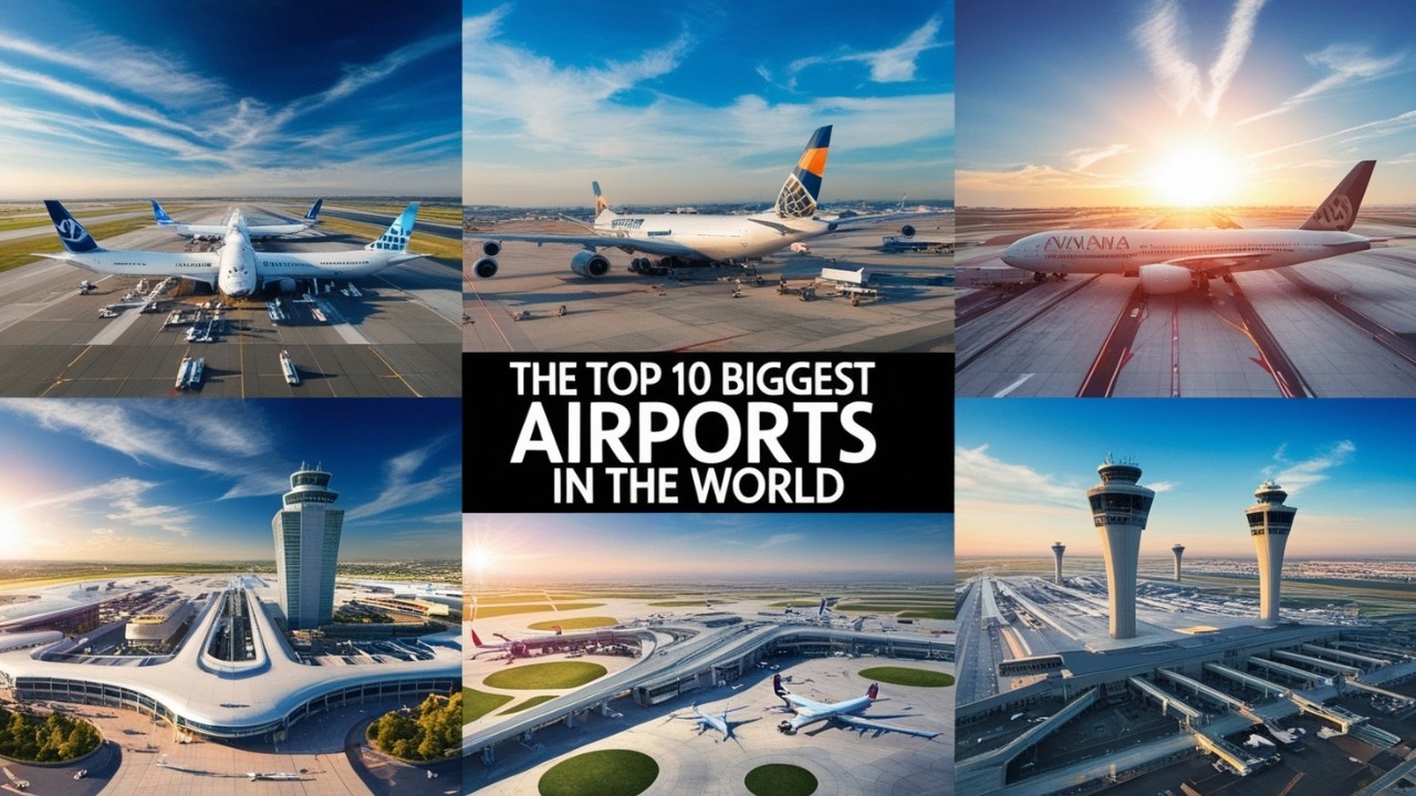 Top 10 Biggest Airports in the World! ️ - YouTube