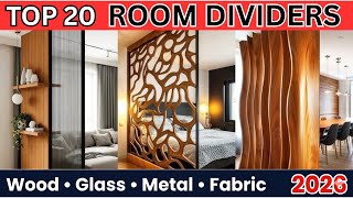 2026 के सबसे Trending Room Divider Designs | Wood, Glass &amp; More!!