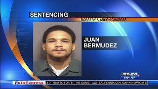 Man charged with arson, robbery, among others is scheduled to be sentenced in court today