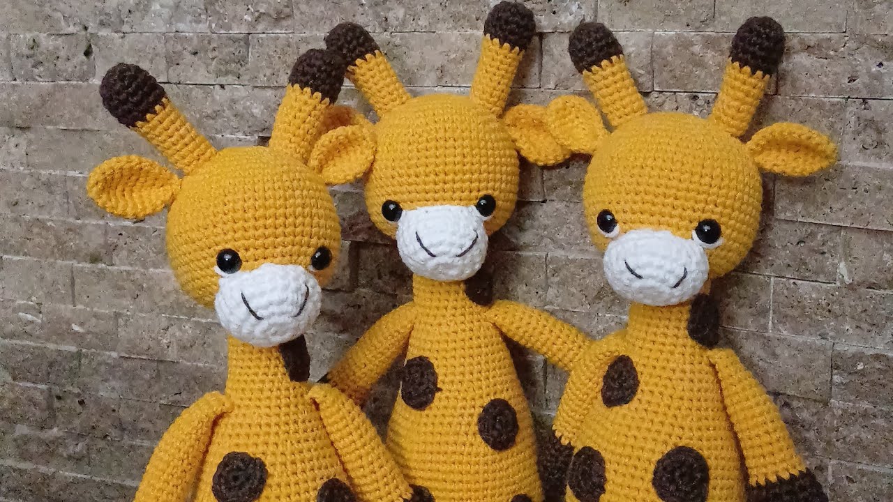 Amigurimi zürafa yapılışı.  1.Bölüm.  ( Kafa - Gövde )#öneçıkar #knitting #handmade