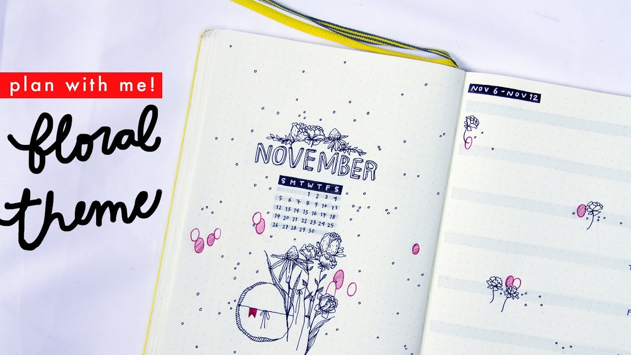Floral Bullet Journal Theme!