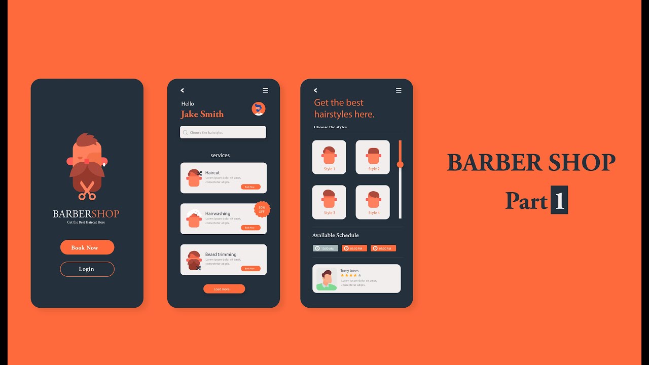 NET MAUI UI Challenge - Barber Shop App( Part 1 ) | Modern UI Design in .NET MAUI