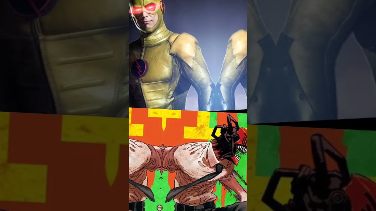 Denji Vs Reverse Flash Chainsawman Theflash Dccomics Anime