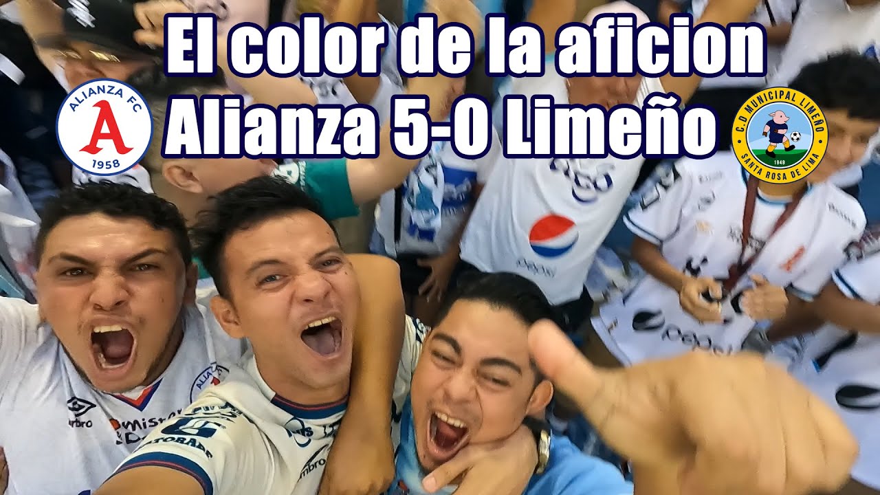 EL COLOR DE LA AFICION ALIANZA 50 LIMEÑO FINAL FUTBOL SALVADOREÑO