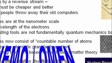 Nanoelectronic Modeling Lecture 02: (NEMO) Motivation and Background