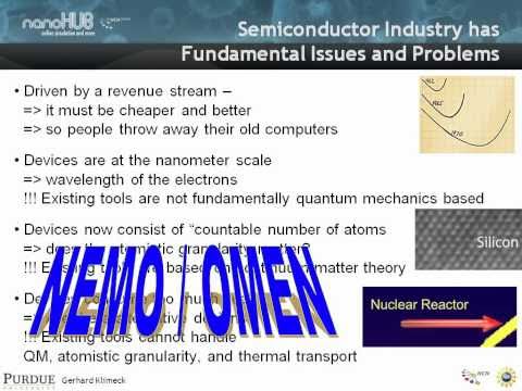 Nanoelectronic Modeling Lecture 02: (NEMO) Motivation and Background