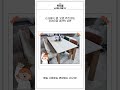 고급스러운 원목과 세라믹 상판이 조화로운 6인용 식탁 세트