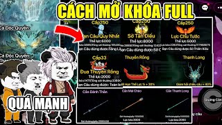 PHÁT HIỆN CÁCH MỞ KHOÁ 4 CHIÊU MỚI, 3 CẦN CÂU MẠNH, 2 XE ...