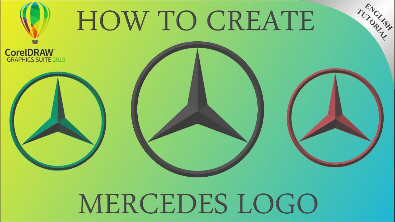 HOW TO CREATE MERCEDES LOGO BY COREL DRAW 2019