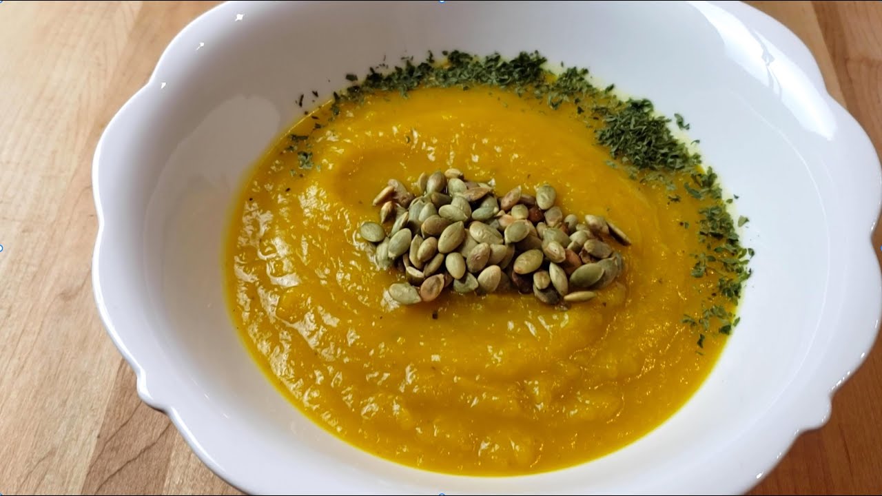 Healthy, Fast and Easy Pumpkin Soup No Cream YouTube