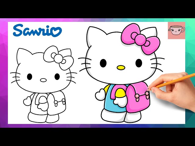 How To Draw Hello Kitty Backpack - Back to School | Sanrio | Drawing Tutorial - YouTube How To Draw Hello Kitty Backpack - Back to School | Sanrio | Drawing Tutorial - YouTube