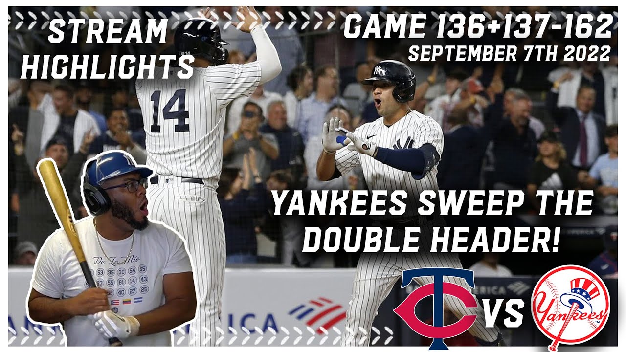 Game 136/137162 TWINS VS YANKEES! YANKEES SWEEP THE DOUBLEHEADER