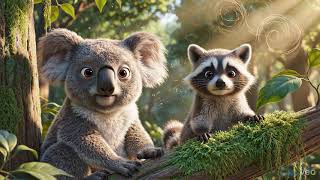 Treetop Talk: The Koala and the Raccoon's Sunny Afternoon 🐨🦝☀️ screenshot 5