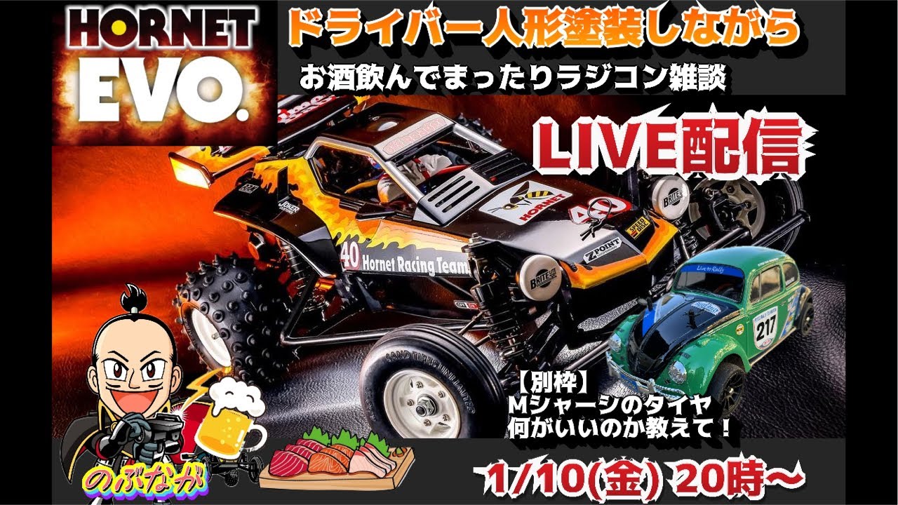 【タミヤ【メーカー塗装品】 ホーネット 完成ボディ・ウイング(ドライバー人形付) タミヤ【メーカー塗装品】 ホーネット 完成ボディ・ウイング