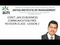 CSEET JAN 23 BUSINESS COMMUNICATION FREE REVISION CLASSES LESSON 2