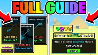 FULL GUIDE To NEW UPDATE in Dig and Clean! (New Code, Sphinx Sands Island, OMEGA Items & MORE)