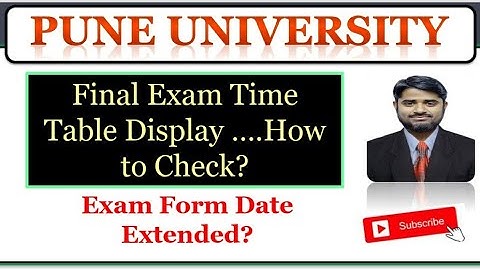 #SPPU Final Exam Time Table Updates | How to Check Exam Time Table | Step by Step Process | Salimsir
