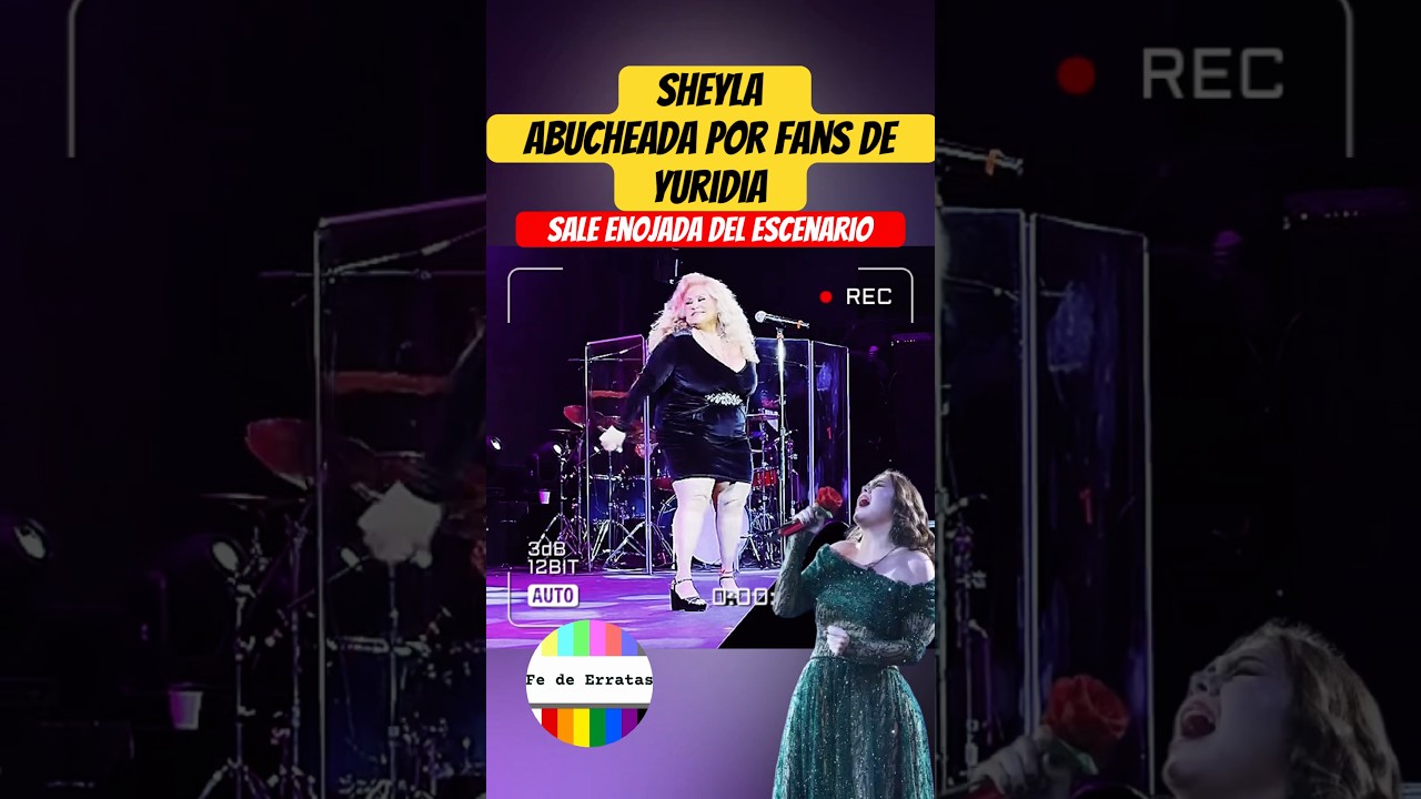 🚨Sheyla sale enojada del escenario tras ser abucheada por cantar éxito de Yuridia y Rocio Durcal