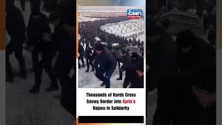 Kurds Cross Turkey Syria Border Rojava Defense Snowy Breach