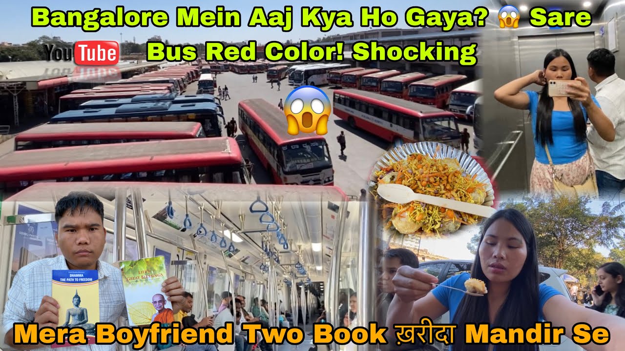 Bangalore Mein Aaj Kya Ho Gaya? 😱 Sare Bus Red Color! Shocking