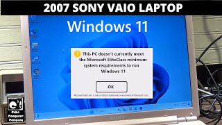 Long abandoned Sony Vaio laptop gets Windows 11 23H2 - YouTube