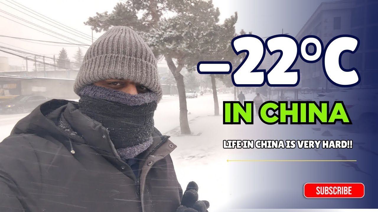 Walking Through China in Freezing Temperatures | Real Street Life