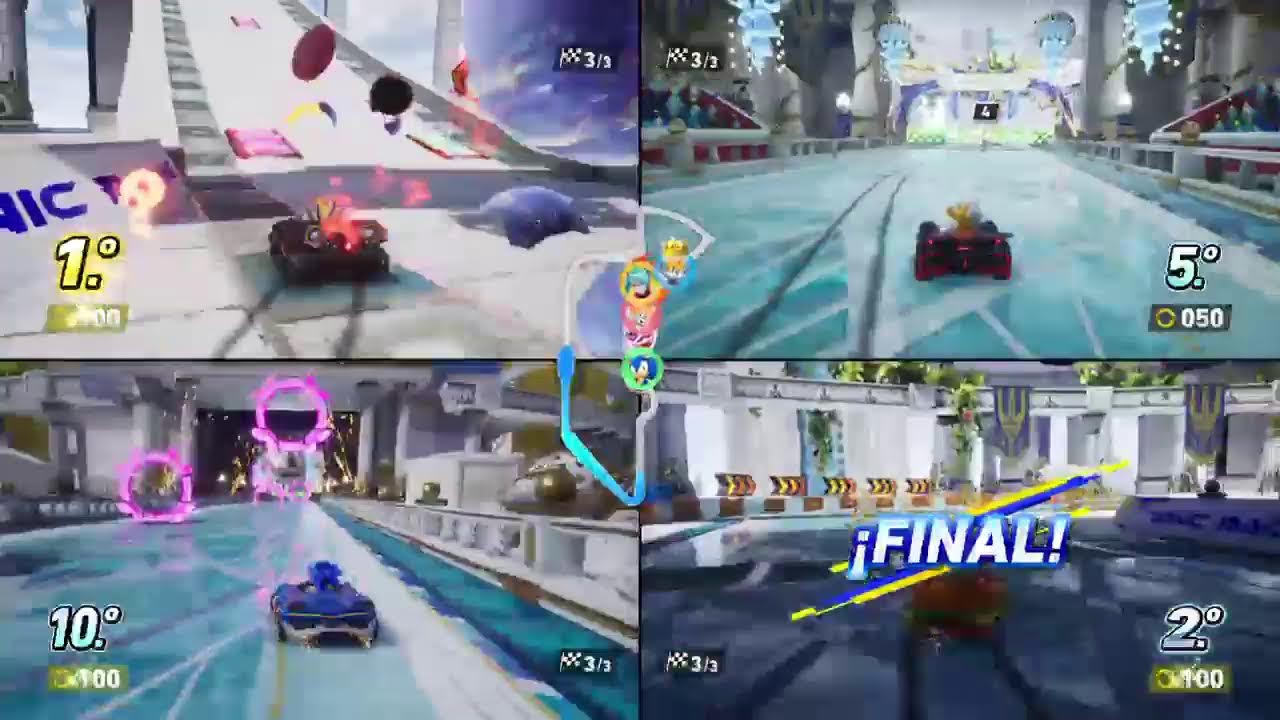 Jugando Sonic Racing: CrossWorlds