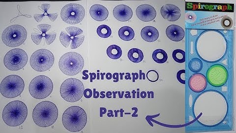 Spirograph Interesting Observation Part-2 | Designer Ruler to Draw Patterns | Spirograph Ruler