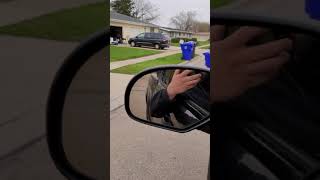Crazy stalker neighbour failed attempt to Put trash can on corner