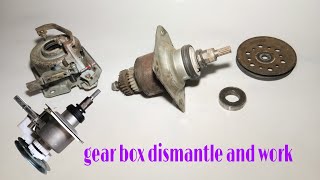 washing machine gear box dismantle and work