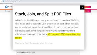 Stack, Join, and Split PDF Files