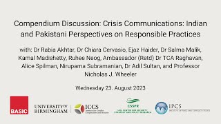 Crisis Communications: Indian and Pakistani Perspectives on Responsible Practices