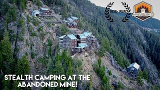 Abandoned Gold Mine On The Mountain Side (Stealth Camping) Explore # 106