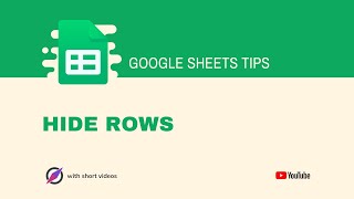 How to Hide Rows in Google Sheets