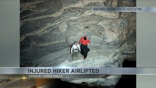 Rescue at Tanque Verde Falls: Injured hiker airlifted to safety