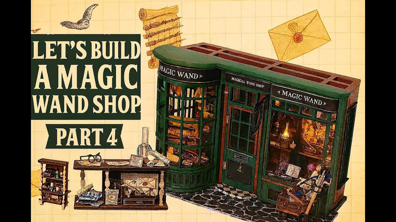 Let's Build A Book Nook, Magic Wand Shop Part 4