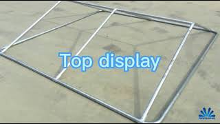 Booming Chain Link Dog Run Kennel（with roof）