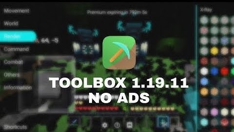 TOOLBOX FOR MCPE 1.19.11 INFINITE PREMIUM X-RAY UPDATE MODIFIED BY GAMINGROOTS