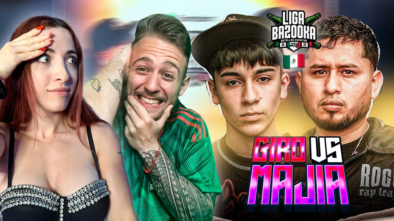 ESPAÑOLES REACCIONAN a GIRO vs MAJIA en LIGA BAZOOKA MÉXICO!