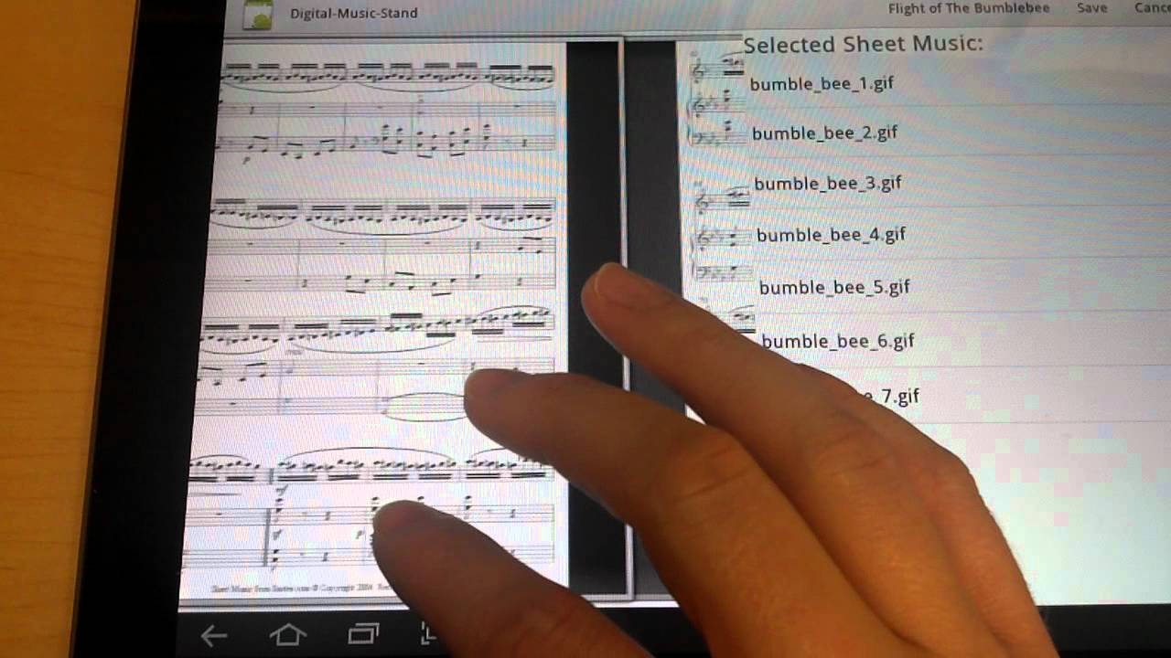 Digital Music Stand Demo Part 1 YouTube