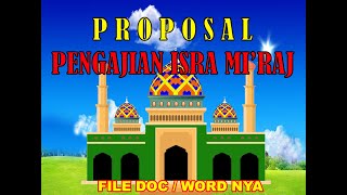 Proposal Pengajian Isra' Mi'roj